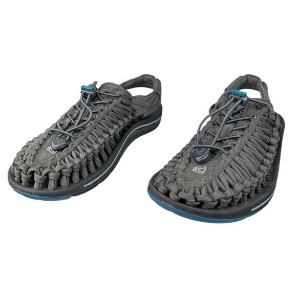 Keen Mens Uneek Grey Corded Trail Hiking Sandal Size US 8 - Picture 6 of 10